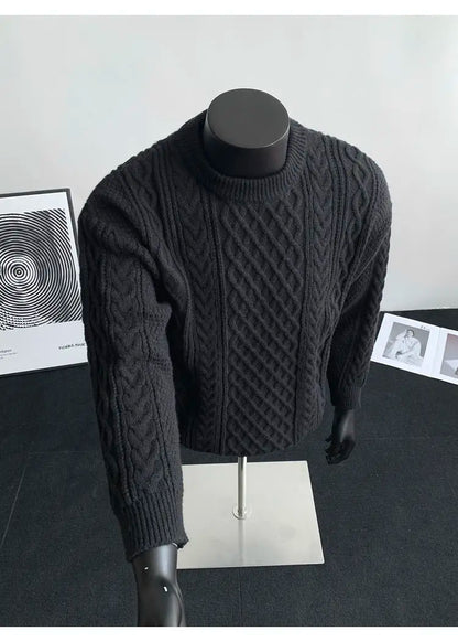 Cozy Winter Jumper Unisex Oversized Christmas Sweater Men Women Soft Casual Knit Pullover Long Sleeve Top for Cold Weather M-3XL