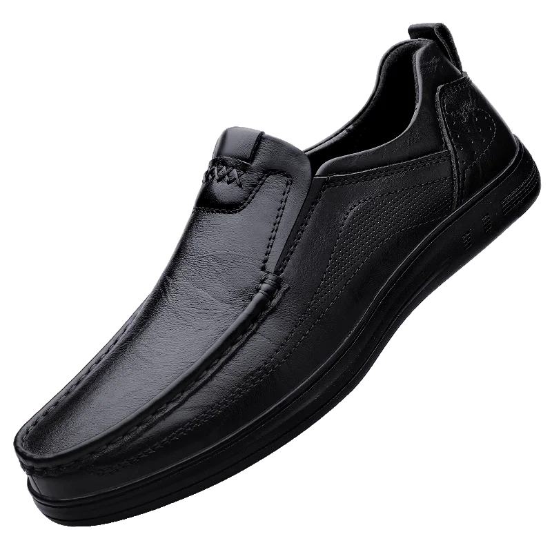 Italian High-quality Men's Genuine Leather Shoes Fashionable Loafers Men's Work Business Shoes Interview Formal Shoes