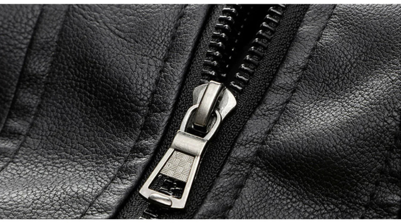 Men Leather Jacket Warm Autumn Winter Windbreaker Overcoat PU Biker Jacket Coat With Hood Fashion Casual Jacket Male Clothes