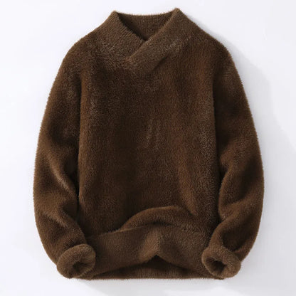 Sweaters men winter korean style mens warm sweater V-neck men sweaters autumn Men's wool pullovers men full size M-XXXL