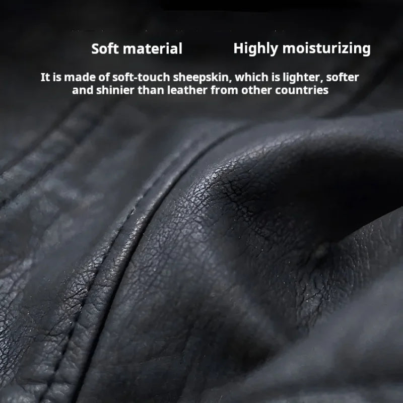 Men Leather Jacket Warm Autumn Winter Windbreaker Overcoat PU Biker Jacket Coat With Hood Fashion Casual Jacket Male Clothes