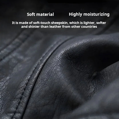 Men Leather Jacket Warm Autumn Winter Windbreaker Overcoat PU Biker Jacket Coat With Hood Fashion Casual Jacket Male Clothes