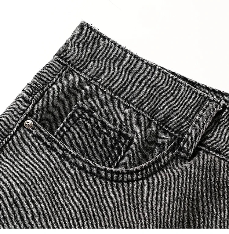 Jeans men's spring and summer 2025 new style trend straight versatile casual pants loose wide-leg mopping trousers