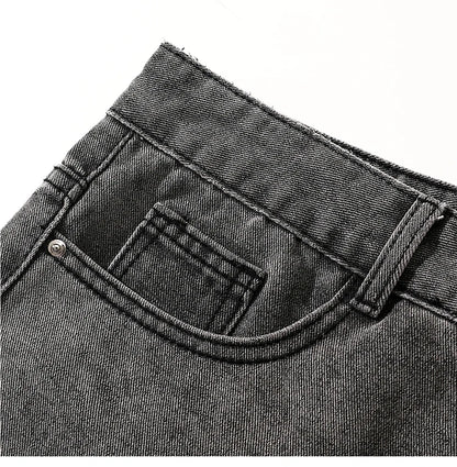 Jeans men's spring and summer 2025 new style trend straight versatile casual pants loose wide-leg mopping trousers