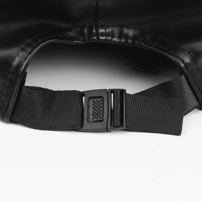 Cosplay Shikinami Asuka Rangure Cat Ear PU Leather Hat Peak EVA Baseball Cap Langley Soryu