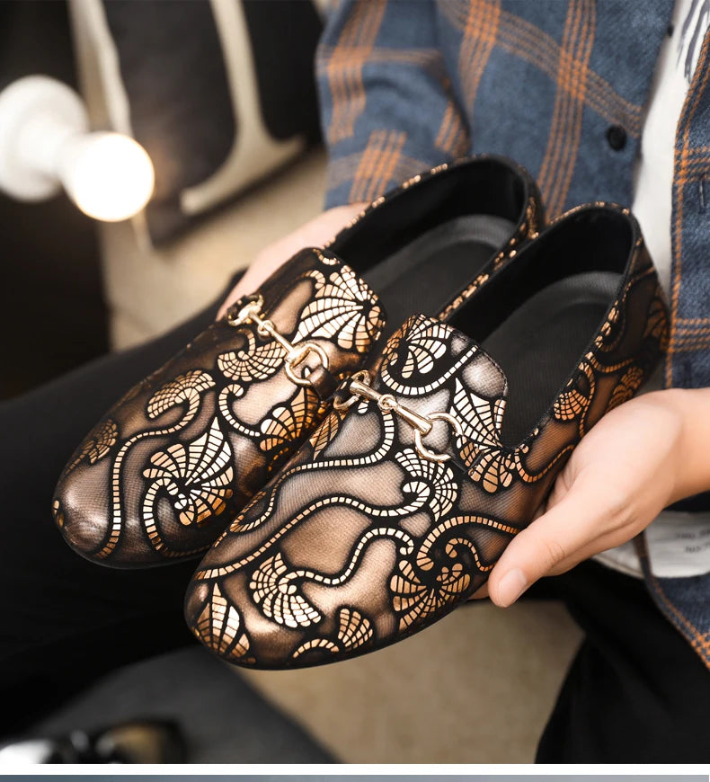 Leather Men Casual Shoes Fashion Formal Business Shoes Luxury Brand Mens Loafers Breathable Slip on Boat Driving Shoes