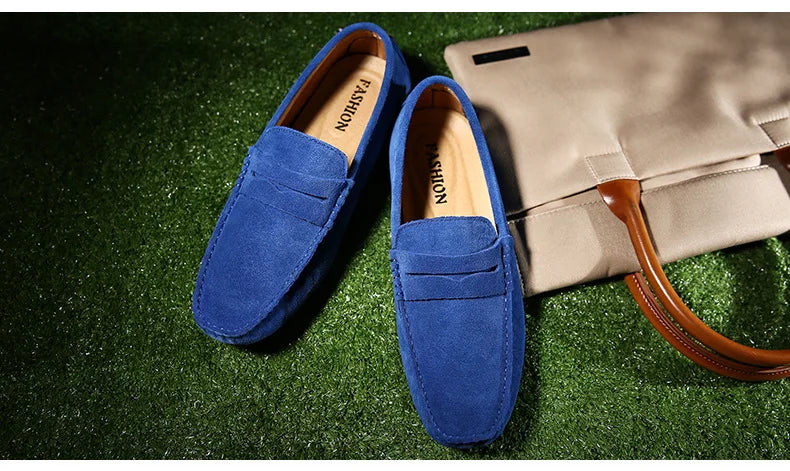 Men High Quality Leather Loafers Men Casual Shoes Moccasins Slip On Men's Flats Fashion Men Shoes Male Driving Shoes 2023