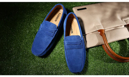 Men High Quality Leather Loafers Men Casual Shoes Moccasins Slip On Men's Flats Fashion Men Shoes Male Driving Shoes 2023