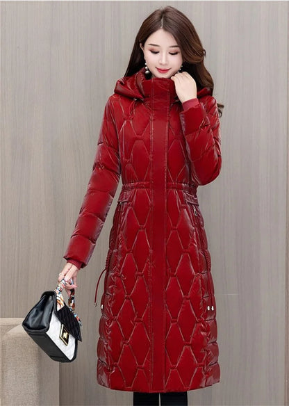 Winter Coat for Women Korean Fashion Loose Oversized Large Size Hooded Windproof Warm Long Parkas Luxury Cotton Jacket Y2k Coat