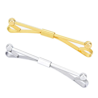 Tie Clip Fashion Style Ties for Men Metal Tone Simple Bar Clasp Practical Clasp Tie Pin for Mens Collar Clip Necktie Accessories