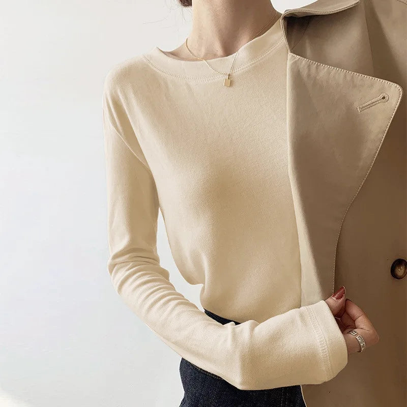 Winter Coat For Women 2024 Solid Lapel Double Breasted Long Cardigan Top Female Pokcet Streetwear Woman New In OuterCoat