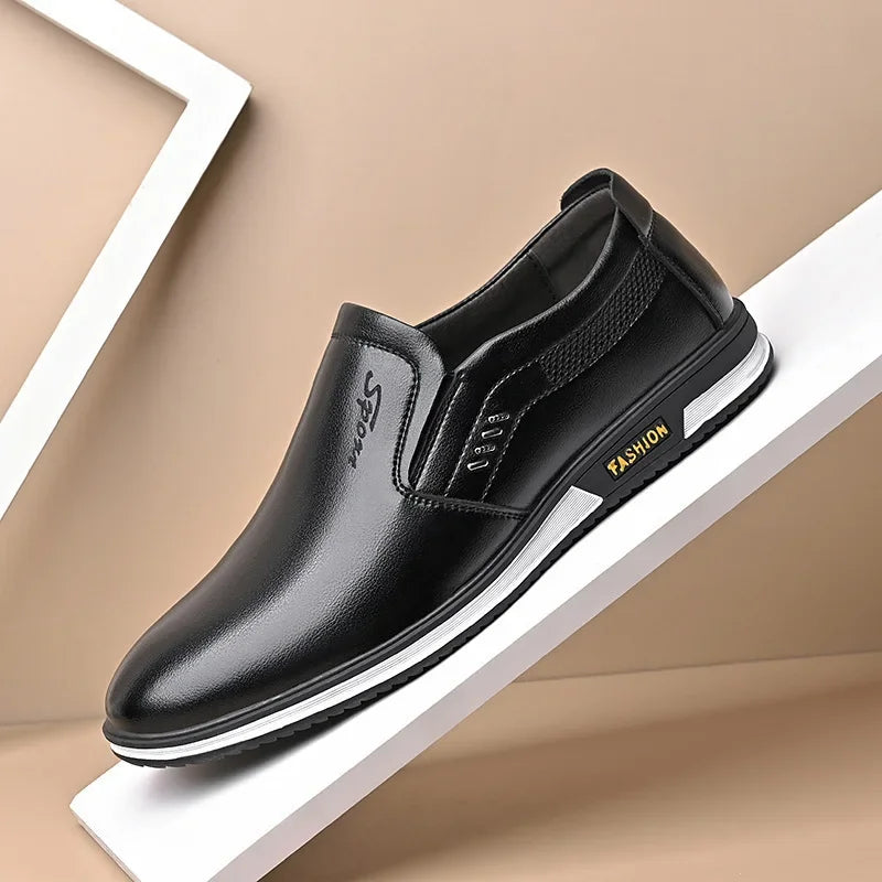 Leather Shoes Men Loafers Shoes 2024 Spring Summer Men Breathable Outdoor Casual Footwear Business Formal Single Shoes Sneakers