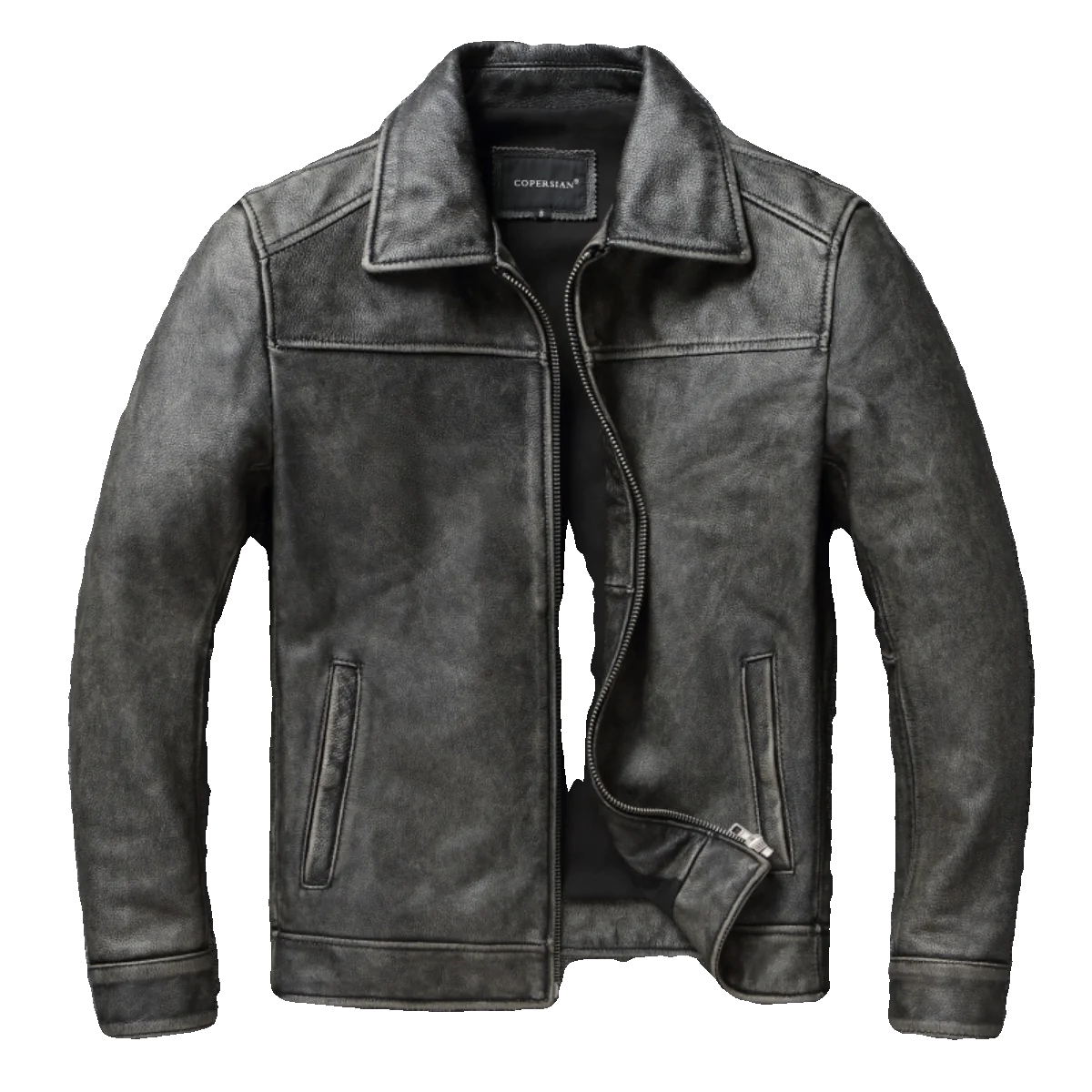 Genuine Leather Coats Autumn Mens Cloting Short Motorcycle Jackets Slim Fit Style Size S-7XL Chaquetas Para Hombre