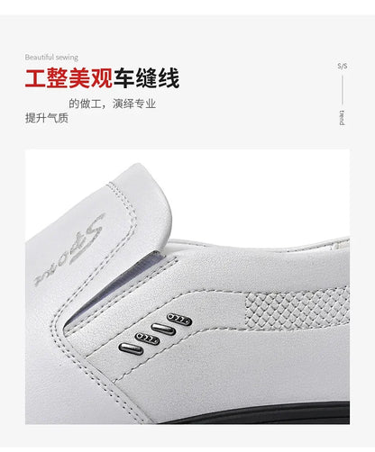 Leather Shoes Men Loafers Shoes 2024 Spring Summer Men Breathable Outdoor Casual Footwear Business Formal Single Shoes Sneakers