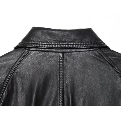 Women's Faux Leather Jacket Coats Fashion With Belt Turn-down Collar Long Sleeve Coats Autumn Winter Female Outerwear Chic Tops