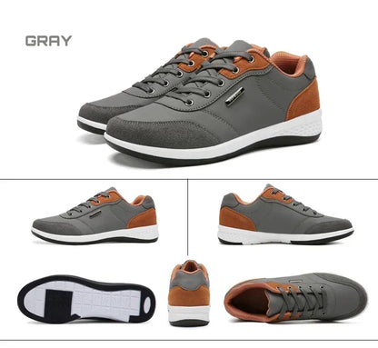 Leather Men Shoes Sneakers Trend Casual Shoe Comfortable Breathable Leisure Male Sneakers Non-slip Footwear Men Sports Shoes