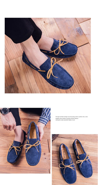 2023 Leather Men Casual Shoes Luxury Brand comfortable Slip on Formal Loafers Men Moccasins Italian Soft Male Driving Shoes