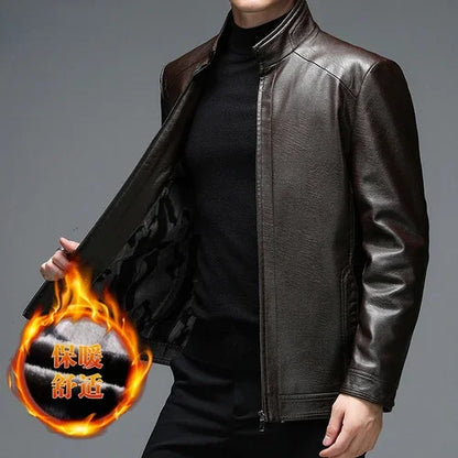 Genuine Leather Jacket Men Clothing Spring Goatskin Jackets for Man Business Casual Thin Coats Jaqueta Masculina Couro Legitimo