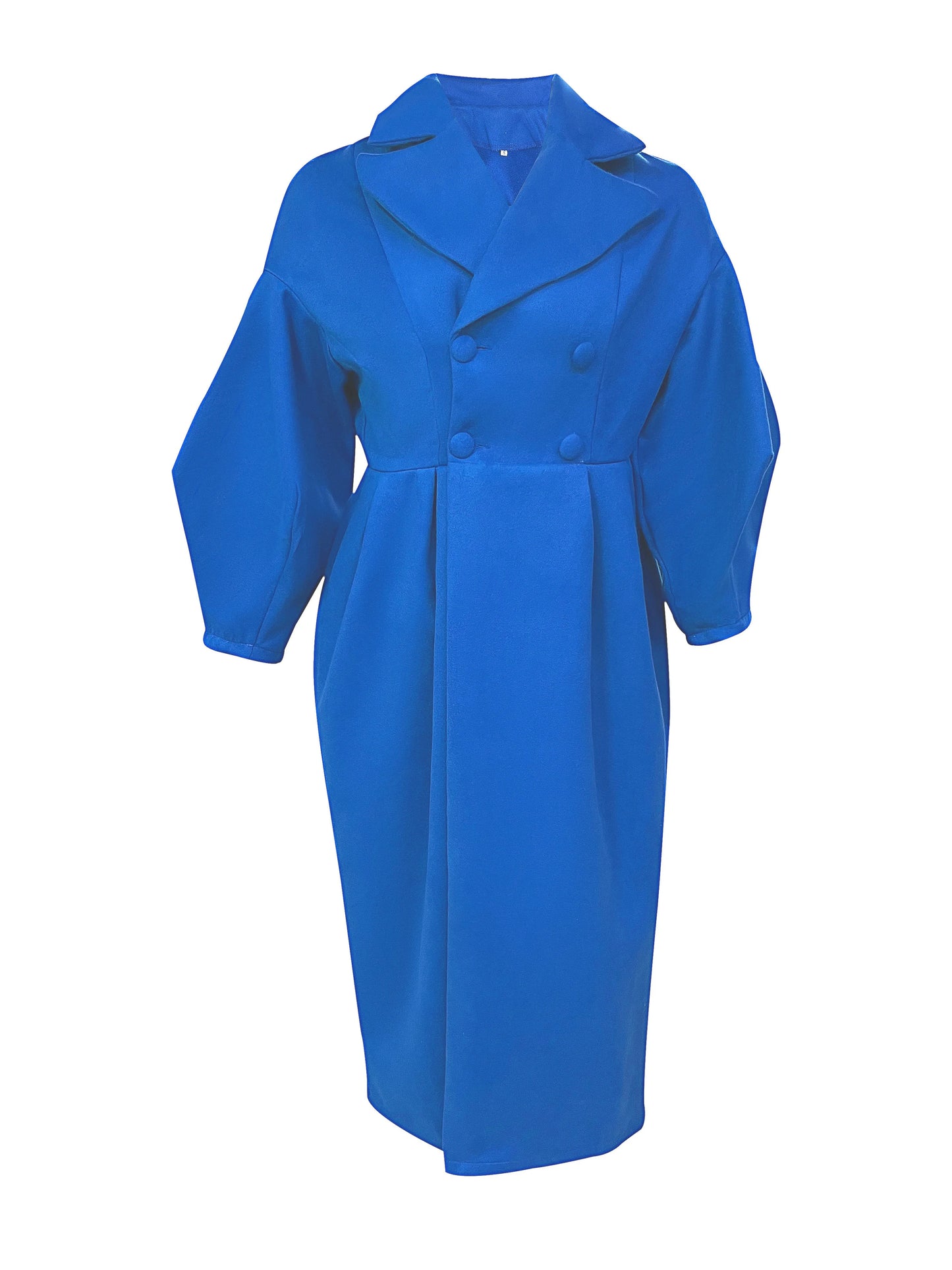 Winter Coat For Women Fashion Solid Loose Lapel Double Breasted Trench Vintage Long Sleeve Jackets Warm Thick Woman New In Coats