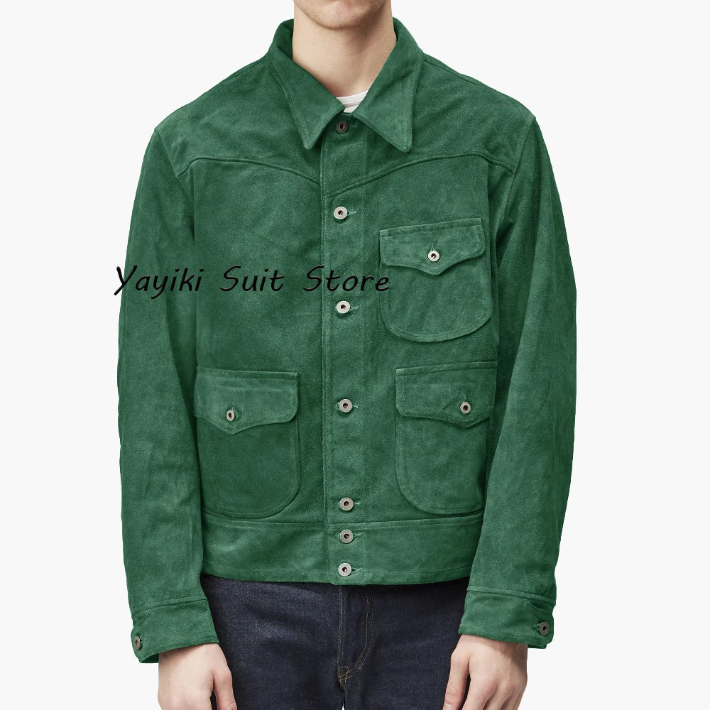 Elegant Man Coats for Men Men's Suede Jacket New in Coats and Jackets for Suit Mens Suits Luxury Man Coat Blazers Male & ، Full