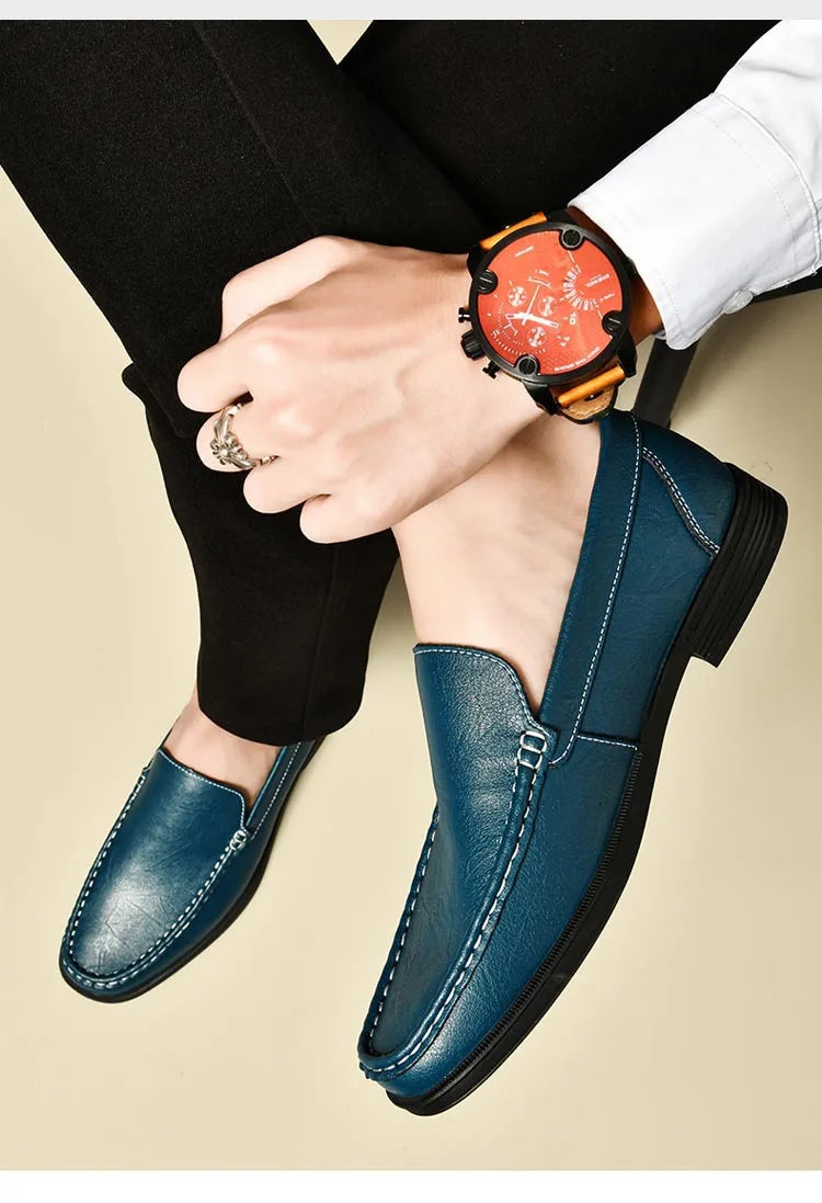 Genuine Leather Men's Shoes Classics Business Dress Shoes Moccasins Slip on Loafers Driving Shoes for Men Casual Shoe 2026 New