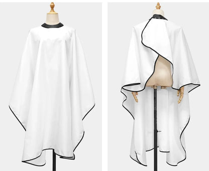 Professional Barber Cape Hair Cutting Cape Waterproof Silicone Collar Transparent Anti Static Salon Cape Eagle Shawl Style