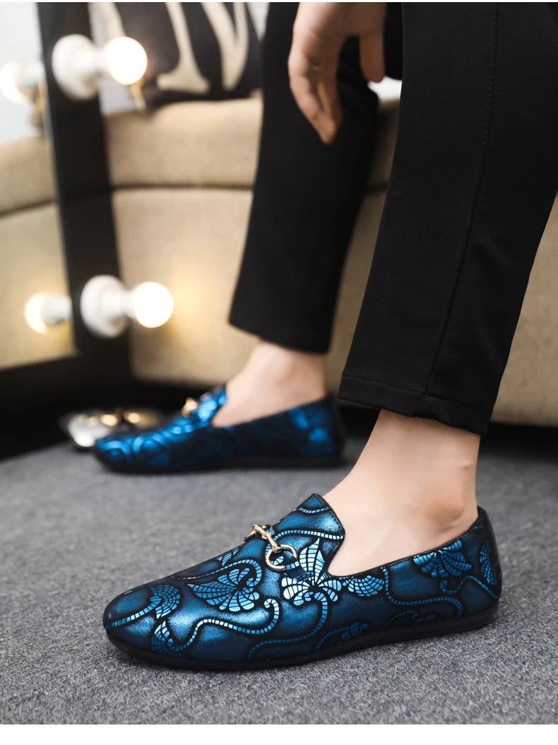 Leather Men Casual Shoes Fashion Formal Business Shoes Luxury Brand Mens Loafers Breathable Slip on Boat Driving Shoes