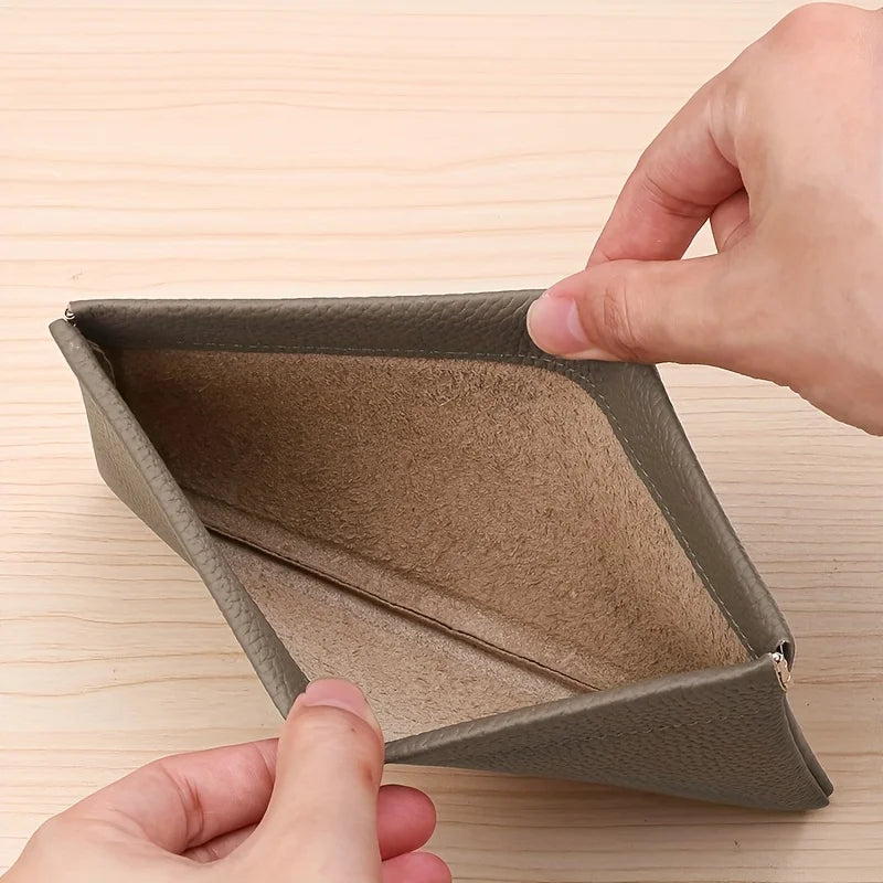 [Leather Wallet] Genuine Leather Long Wallet | Self-Closing with Zipper Closure - Compact Travel Organizer for Cash, Cards