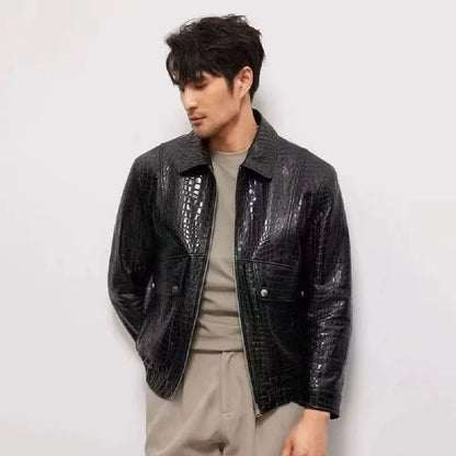 2025 new arrival high quality natural Genuine Leather coat men,male Cow leather jackets  PDD72