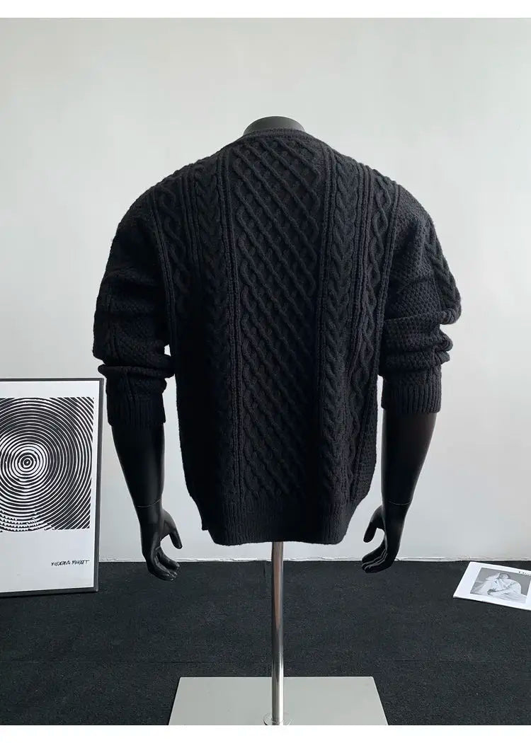 Cozy Winter Jumper Unisex Oversized Christmas Sweater Men Women Soft Casual Knit Pullover Long Sleeve Top for Cold Weather M-3XL