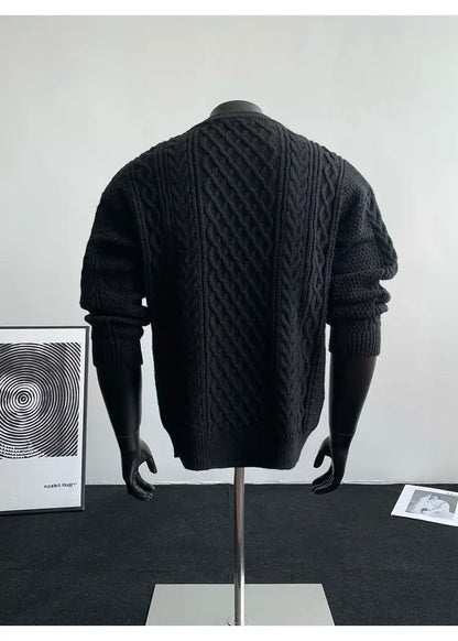 Cozy Winter Jumper Unisex Oversized Christmas Sweater Men Women Soft Casual Knit Pullover Long Sleeve Top for Cold Weather M-3XL