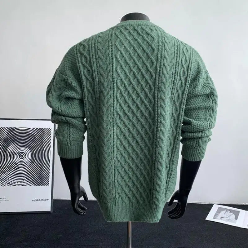 Cozy Winter Jumper Unisex Oversized Christmas Sweater Men Women Soft Casual Knit Pullover Long Sleeve Top for Cold Weather M-3XL