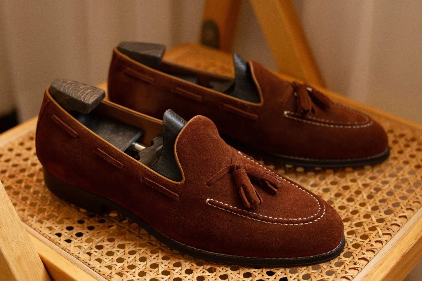 Genuine Leather Loafer Shoes for Men Handmade British Trendy Lazy Casual Shoes New Versatile