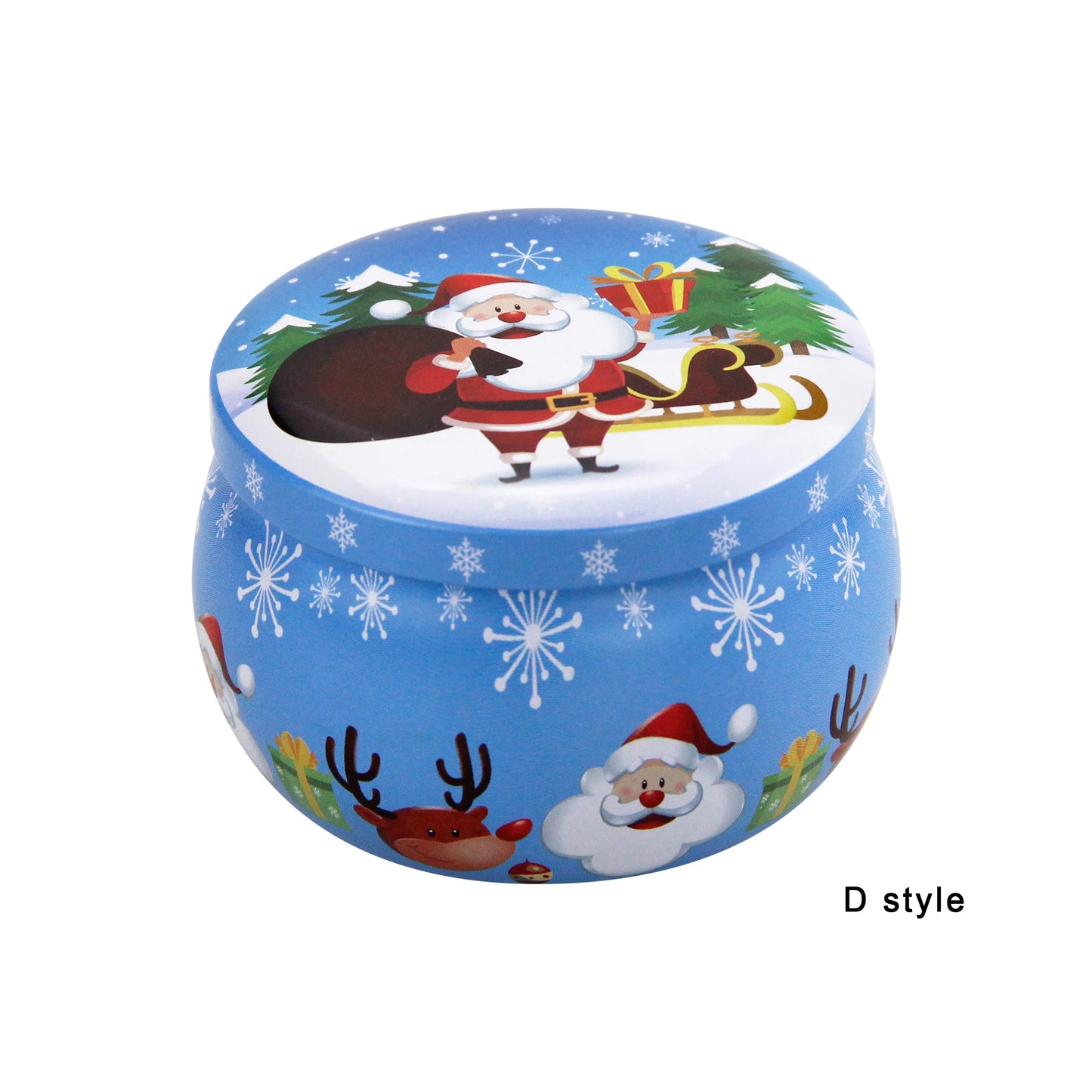 Christmas Candy Box Chocolate Sweets Aromatherapy Candle Jars DIY Ornaments Childrens Christmas Gifts 2023 New Year Decoration