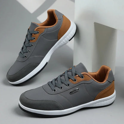 Leather Men Shoes Sneakers Trend Casual Shoe Comfortable Breathable Leisure Male Sneakers Non-slip Footwear Men Sports Shoes