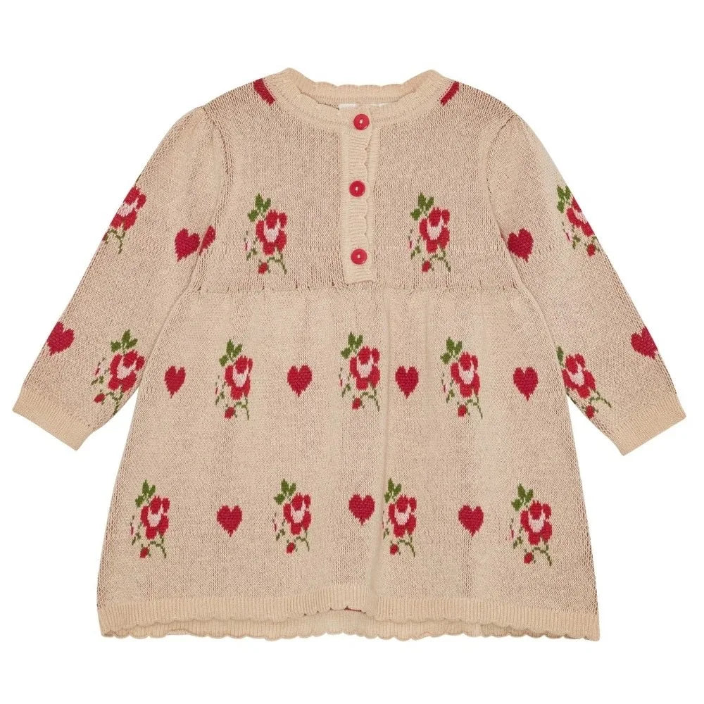 2025 New Winter Strawberry Sweater Boys Girl New Cardigan Jacket Children Clothes Baby Knitwear Cotton Kid Boys Sweaters