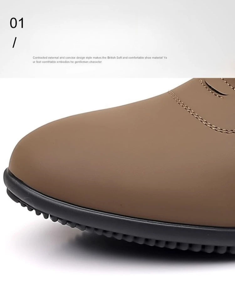 Leather Shoes for Men Fashion Soft Sole Men Loafers Comfortable Lightweight Walking Shoes Men Flats Moccasins Zapatillas Hombre