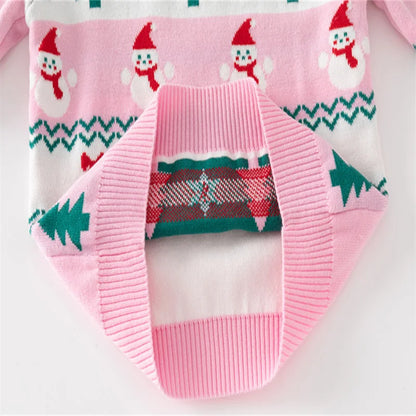 Christmas Sweaters 3-7T New Arrival Christmas Boys Girls Sweaters For Autumn Winter Snowman Children's Sweatshirts Baby Clothes