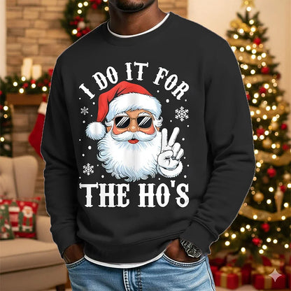 Ugly Sweaters Christmas Men's Santa Claus Funny Sweatshirt Cool Party 3D Long Sleeve Crew Neck Crewneck 3D All Seasons Designer