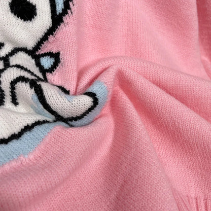 Hot Kawaii Sanrios My Melody Autumn Winter Sweaters for Girls Sweet and Cute Loose Sweatshirts for Couples Casual Versatile Tops