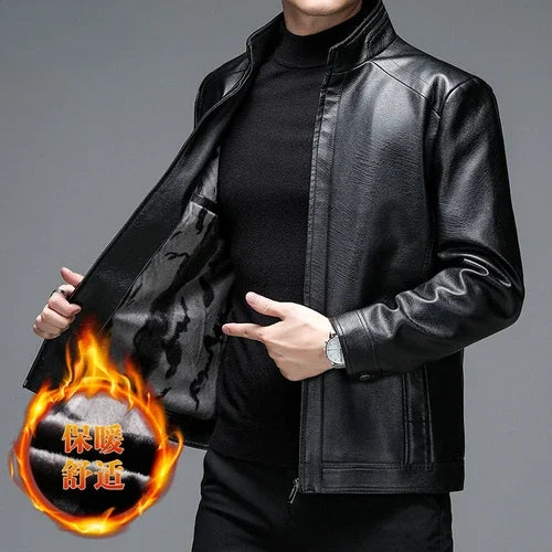 Genuine Leather Jacket Men Clothing Spring Goatskin Jackets for Man Business Casual Thin Coats Jaqueta Masculina Couro Legitimo