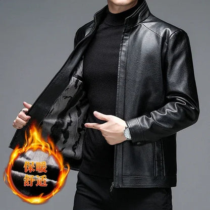 Genuine Leather Jacket Men Clothing Spring Goatskin Jackets for Man Business Casual Thin Coats Jaqueta Masculina Couro Legitimo