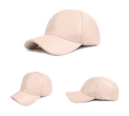 FS Luxury Brand Baseball Caps For Men Winter Women PU Leather Hat Black Trucker Hats Streetwear Hip Hop Cap Casquette Homme 2025