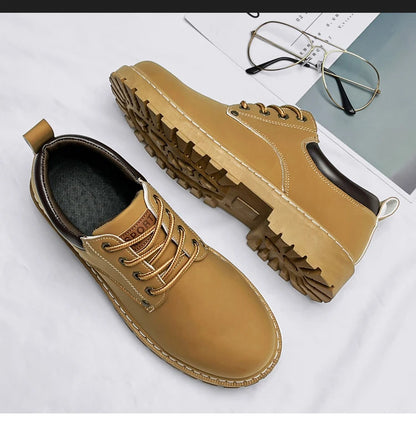 Leather Shoes for Men Luxury High Quality Brogue Shoes comfortable Soft Sole Men's Casual Shoes Lace Up Men Business Dress Shoe