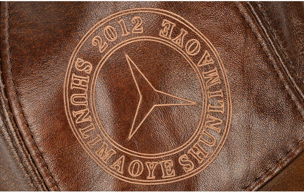 Tax excluded, add at checkout if applicable Fashion Men Genuine Cowhide Leather Baseball Cap Casual Real Leather Hat Autumn Wint