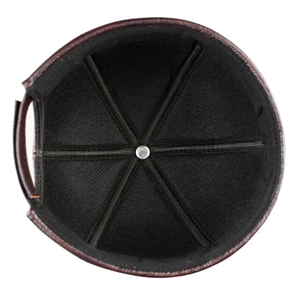 Real Leather Retro Hat Casual Landlord Chinese-Style Hat Genuine Leather Cap Thin Round Caps Fashion Winter Autumn Luxury Hats