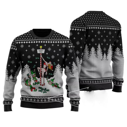 Merry Christmas Funny Ugly Sweater Men Women Festival Clothes Pullover Top Crewneck Xmas 3d Printed Dance Santa Claus Sweaters