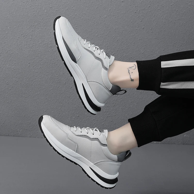 Men's leather shoes, including sports shoes, casual shoes, outdoor hiking shoes, driving shoes, and work shoes