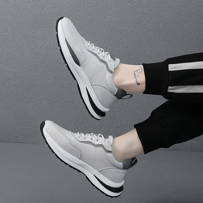 Men's leather shoes, including sports shoes, casual shoes, outdoor hiking shoes, driving shoes, and work shoes