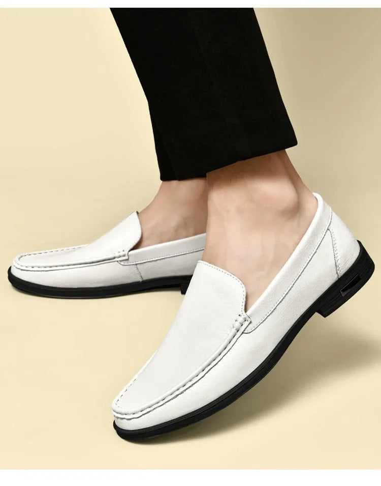 Genuine Leather Men's Shoes Classics Business Dress Shoes Moccasins Slip on Loafers Driving Shoes for Men Casual Shoe 2026 New